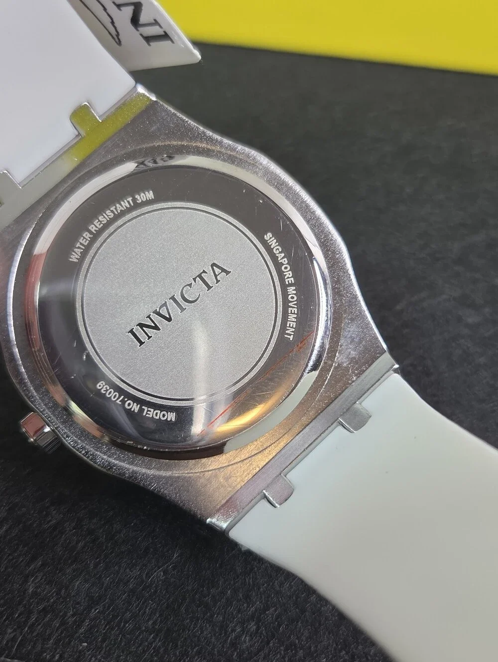 Invicta Speedway Rim Men’s 42mm Silver White Quartz Watch Flame Fusion 70039